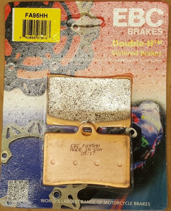 EBC Brakes EPFA Sintered Fast Street and Trackday Pads Front - EPFA95HH EBC Brakes EPFA Sintered Fast Street and Trackday Pads Front - EPFA95HH